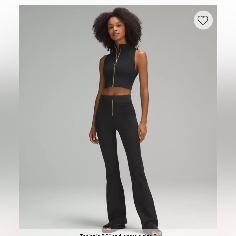 Lululemon Athletica Black Zip-Up Pants